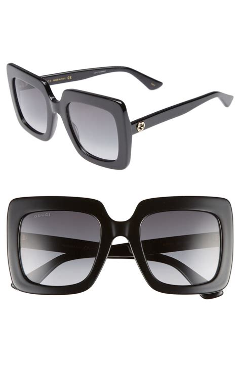 gucci 53mm square sunglasses.